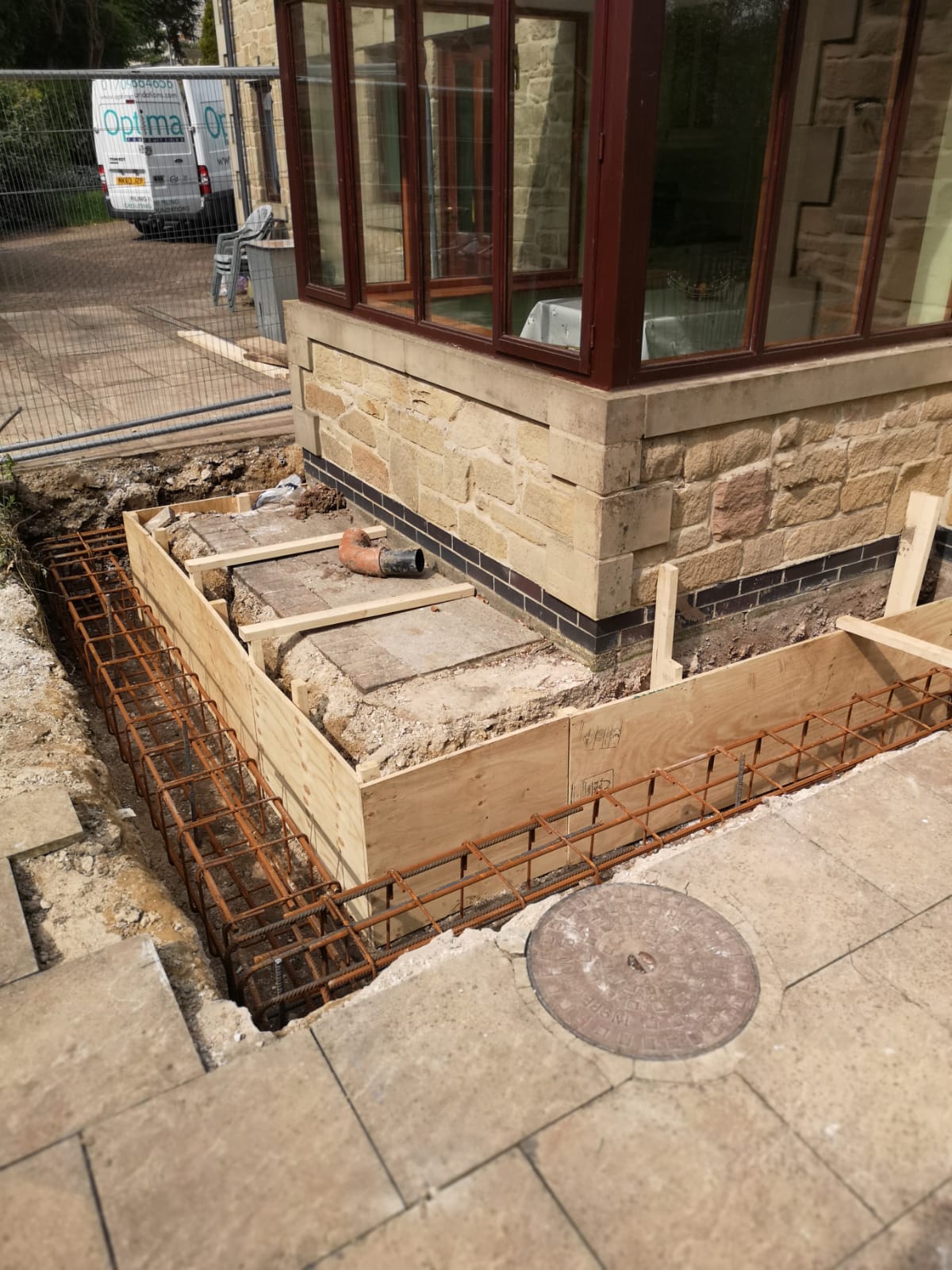 Piled Ground beam for Extension | Optima Foundations