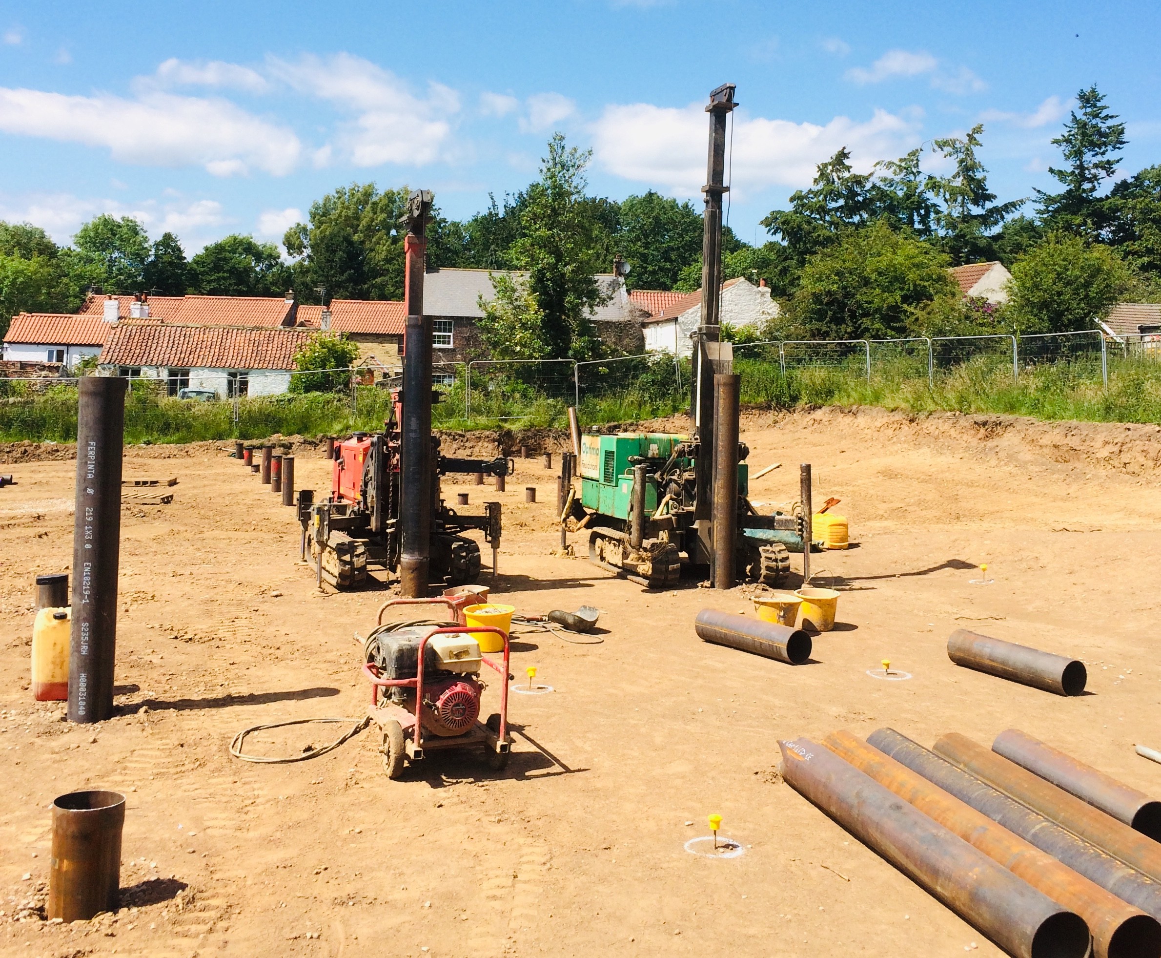 Steel Cased Piling