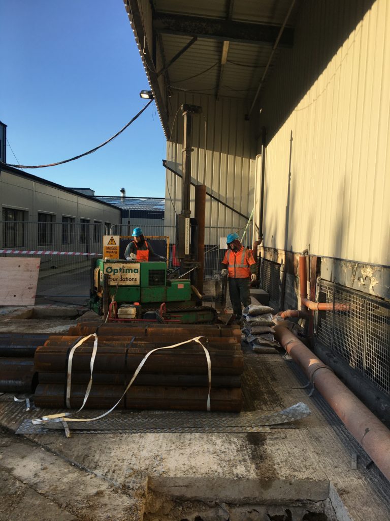 Driven Piling for Industrial Extension | Optima Foundations